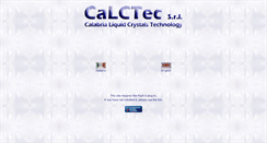 Desktop Screenshot of calctec.com